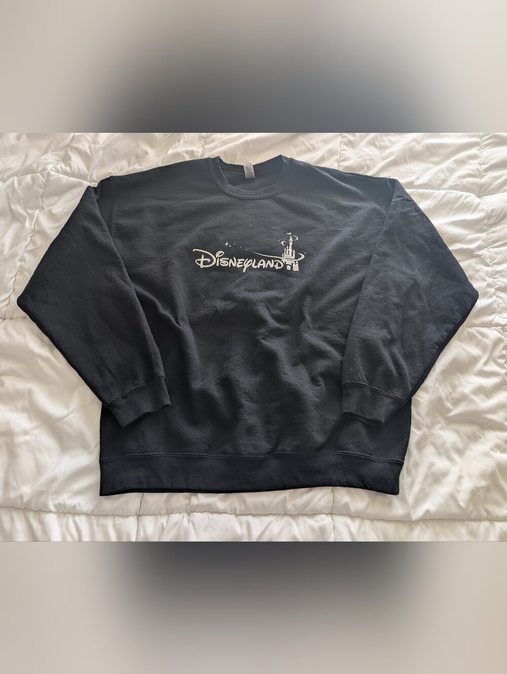 Disney Black Logo Crewneck Sweater